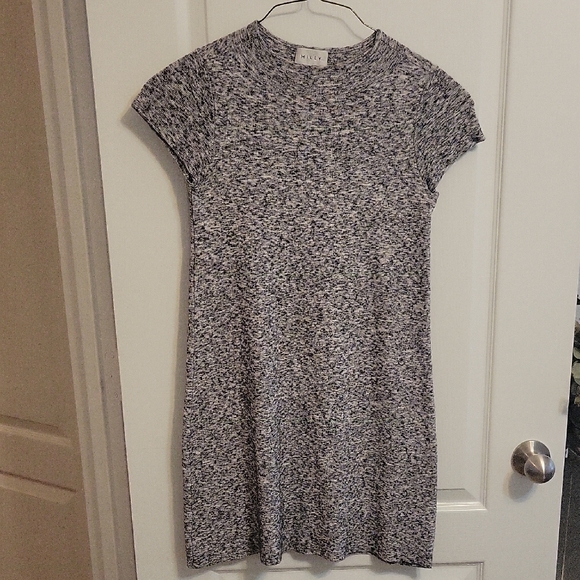 Milly Black and Gray Knit Dress - Picture 1 of 7